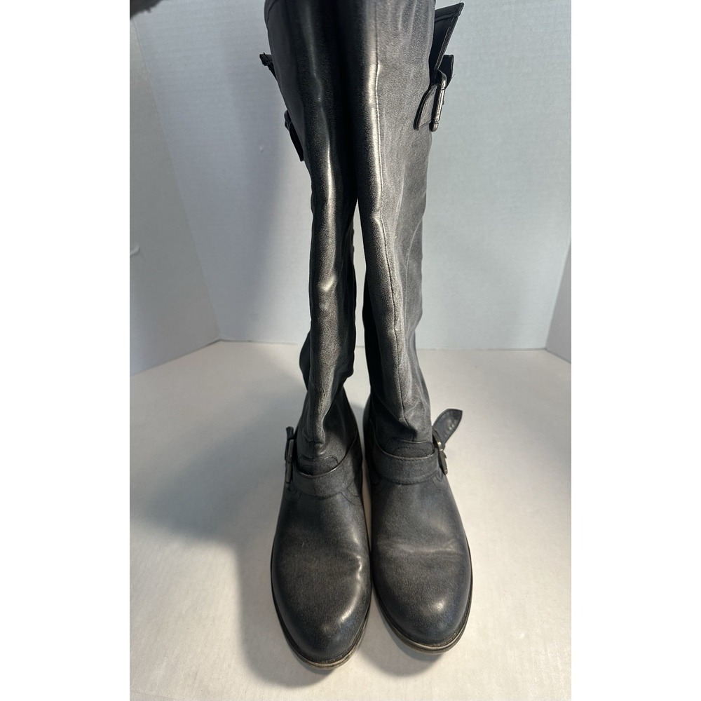 Nickels Carola Two Tone Black/Brown Riding Boots Tall Women's Size 7.5